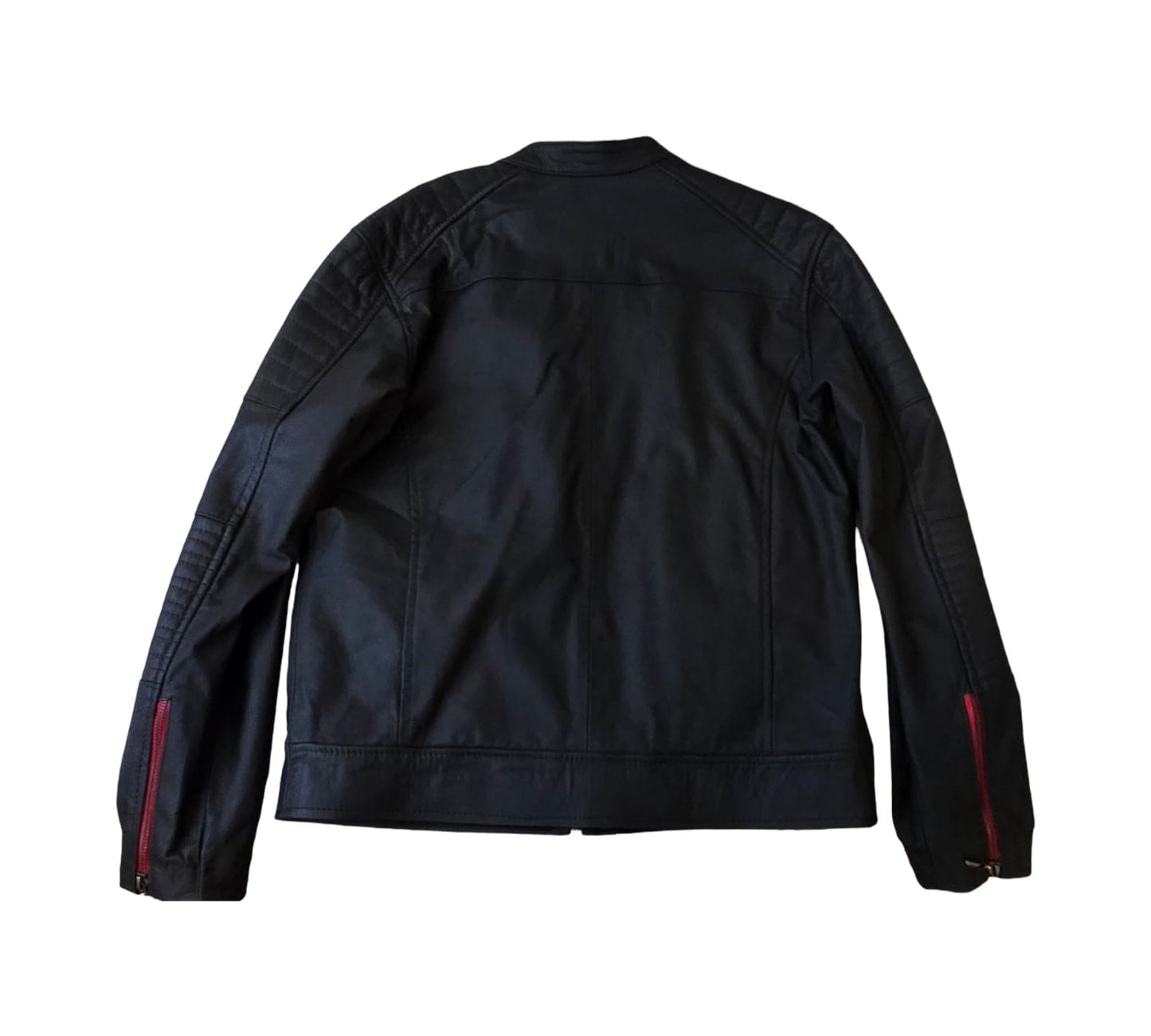 Jacket de cuero graso.