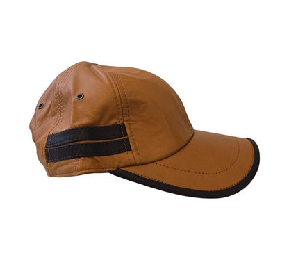 Gorra de cuero auténtico de Colombia.