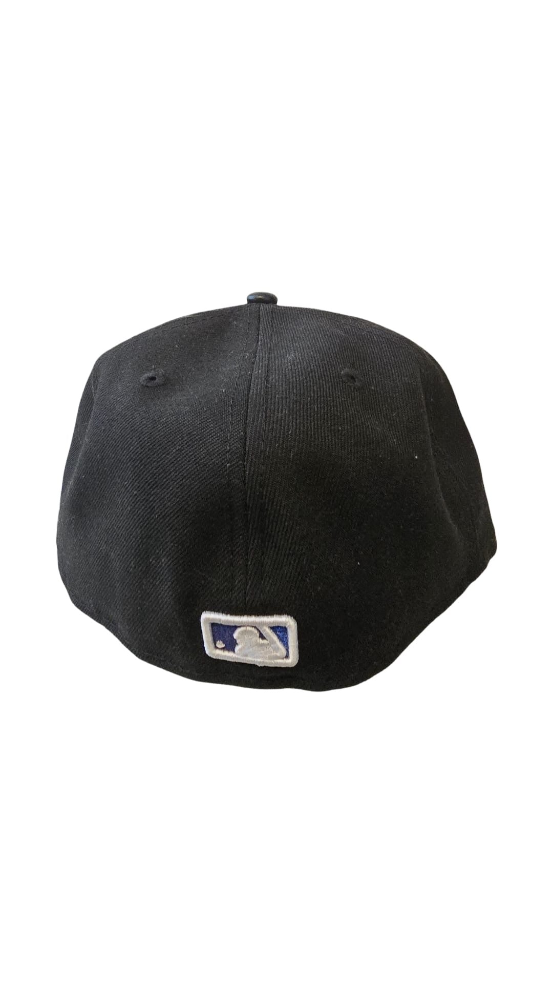 Gorra de LA Dodgers con parte frontal estilo piel de serpiente.